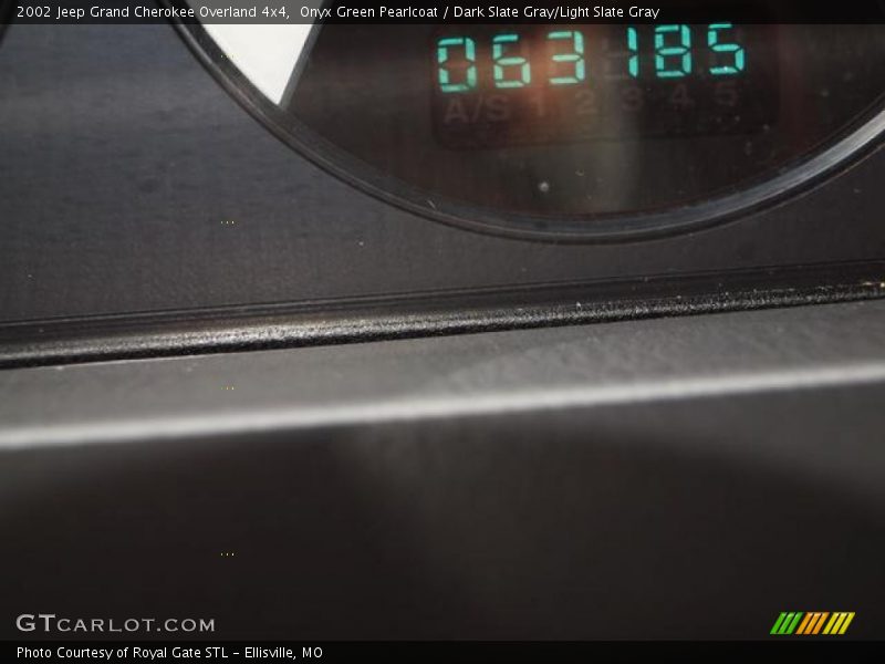 Onyx Green Pearlcoat / Dark Slate Gray/Light Slate Gray 2002 Jeep Grand Cherokee Overland 4x4