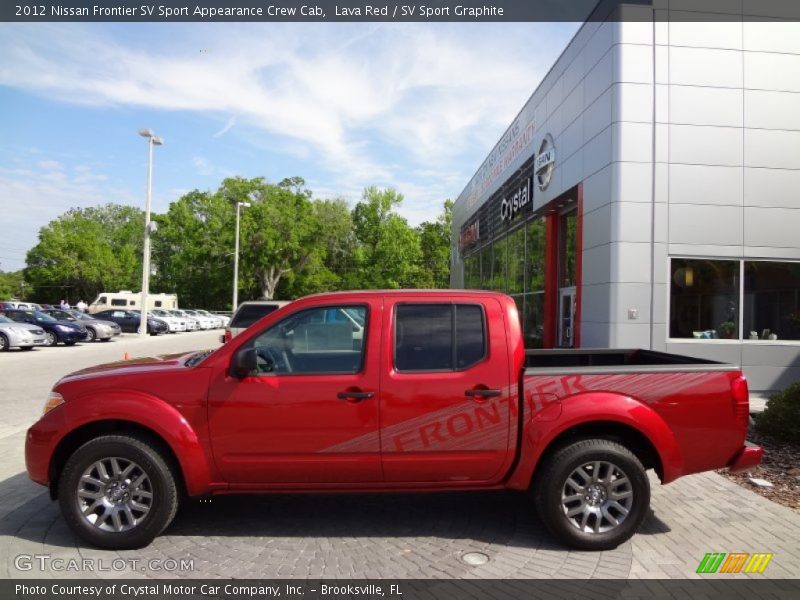 Lava Red / SV Sport Graphite 2012 Nissan Frontier SV Sport Appearance Crew Cab