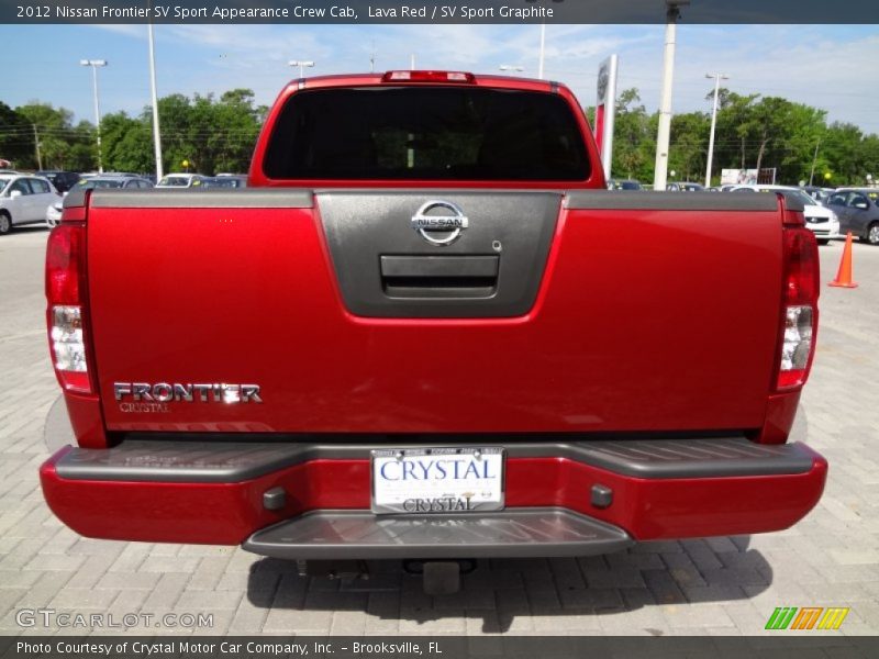 Lava Red / SV Sport Graphite 2012 Nissan Frontier SV Sport Appearance Crew Cab