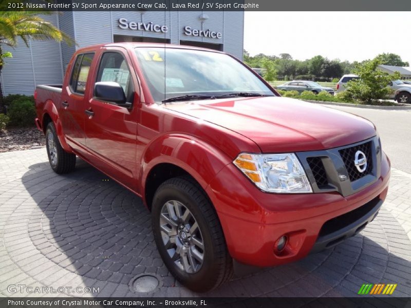 Lava Red / SV Sport Graphite 2012 Nissan Frontier SV Sport Appearance Crew Cab