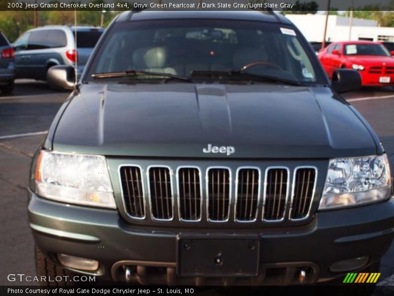 Onyx Green Pearlcoat / Dark Slate Gray/Light Slate Gray 2002 Jeep Grand Cherokee Overland 4x4