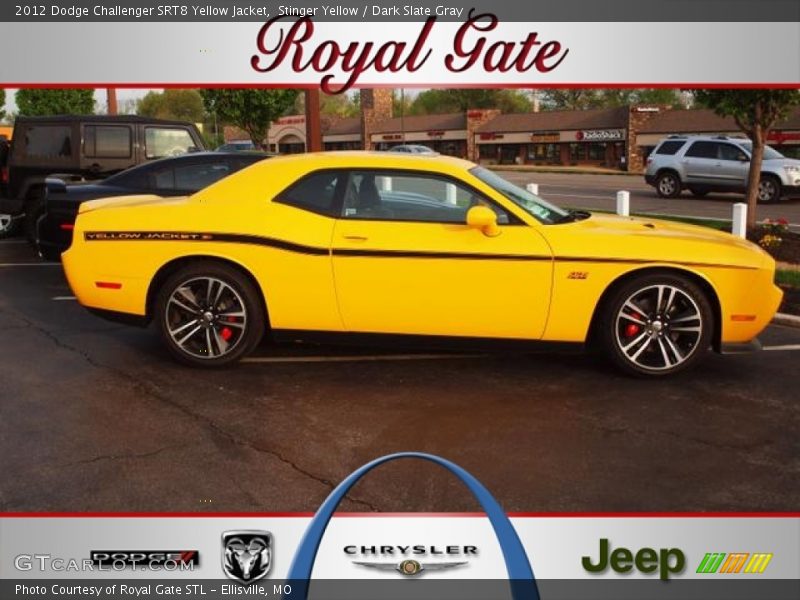 Stinger Yellow / Dark Slate Gray 2012 Dodge Challenger SRT8 Yellow Jacket