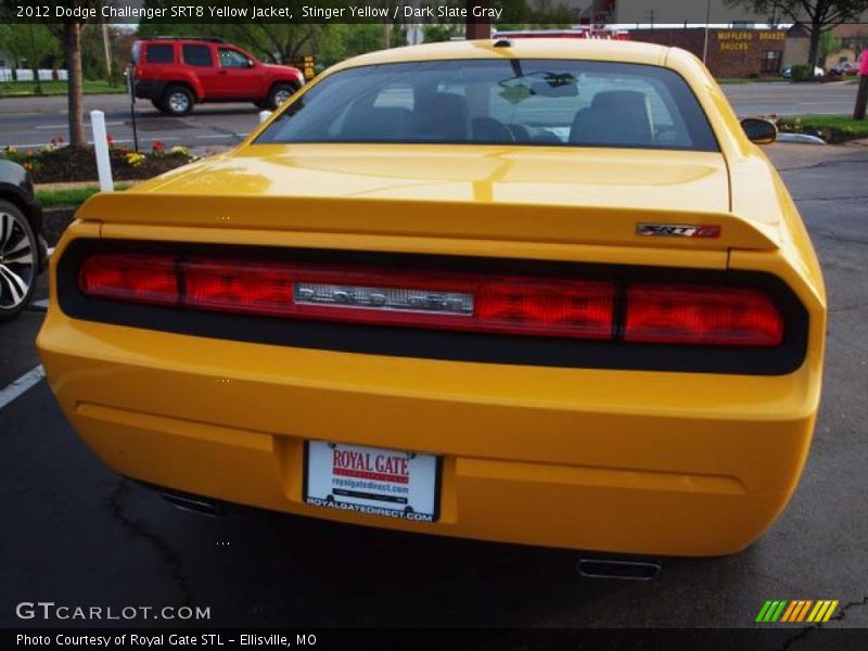Stinger Yellow / Dark Slate Gray 2012 Dodge Challenger SRT8 Yellow Jacket
