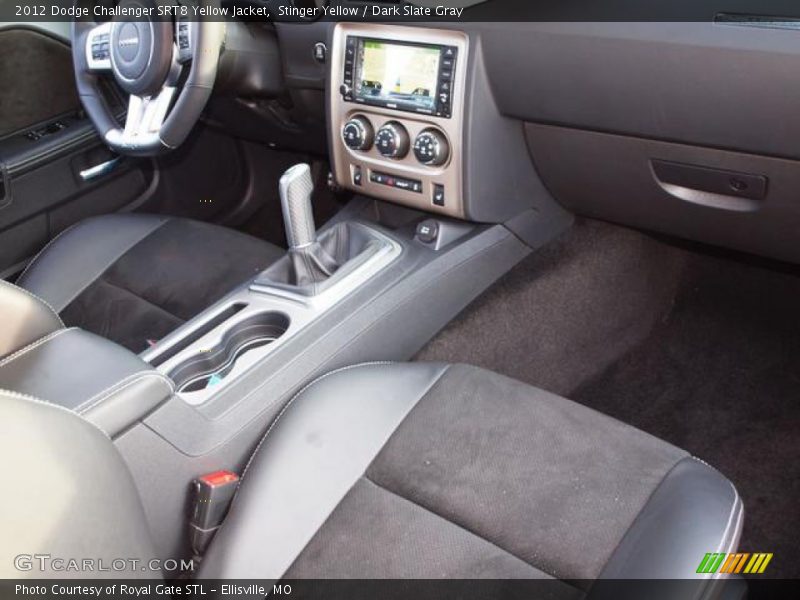  2012 Challenger SRT8 Yellow Jacket Dark Slate Gray Interior