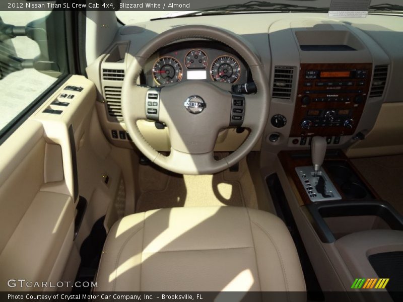 Blizzard White / Almond 2012 Nissan Titan SL Crew Cab 4x4