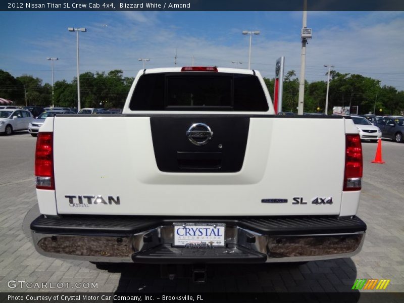 Blizzard White / Almond 2012 Nissan Titan SL Crew Cab 4x4