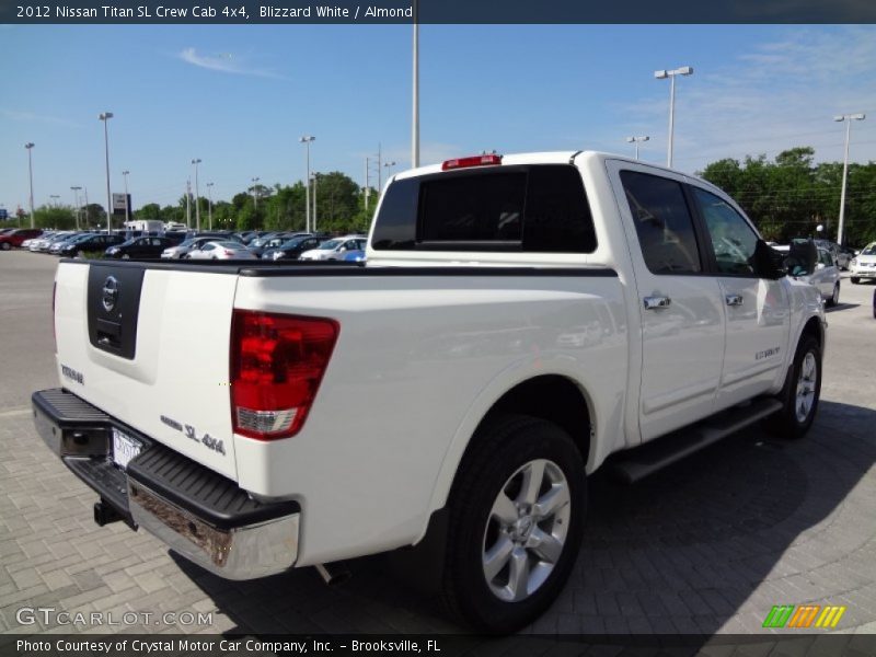 Blizzard White / Almond 2012 Nissan Titan SL Crew Cab 4x4