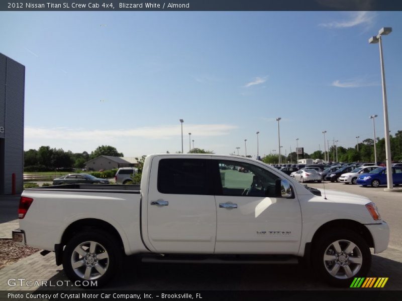 Blizzard White / Almond 2012 Nissan Titan SL Crew Cab 4x4