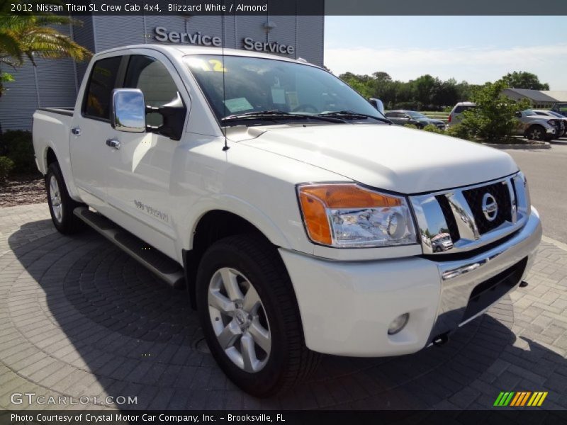 Blizzard White / Almond 2012 Nissan Titan SL Crew Cab 4x4