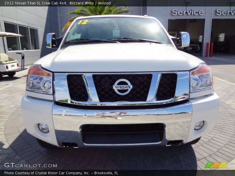 Blizzard White / Almond 2012 Nissan Titan SL Crew Cab 4x4