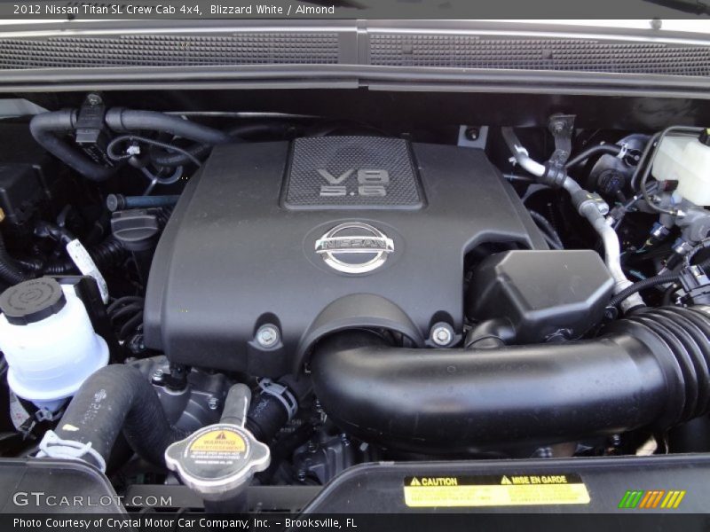 Blizzard White / Almond 2012 Nissan Titan SL Crew Cab 4x4