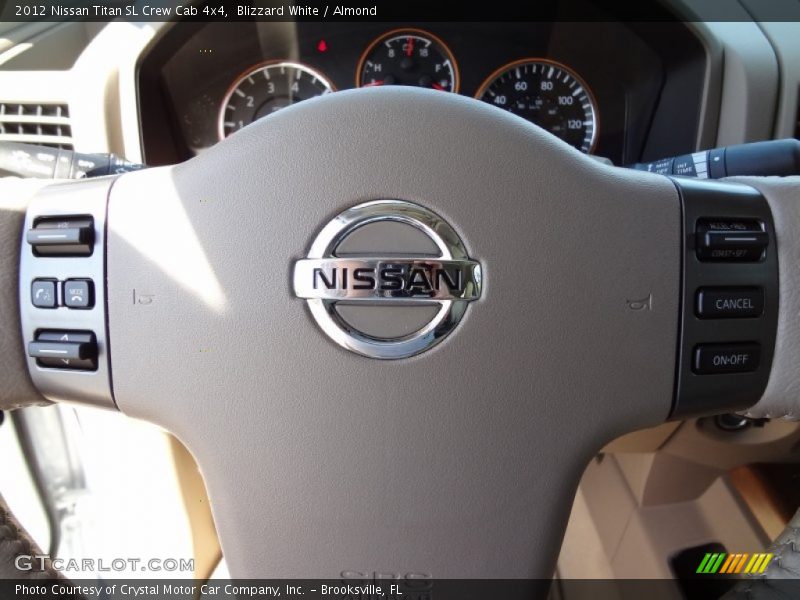 Blizzard White / Almond 2012 Nissan Titan SL Crew Cab 4x4