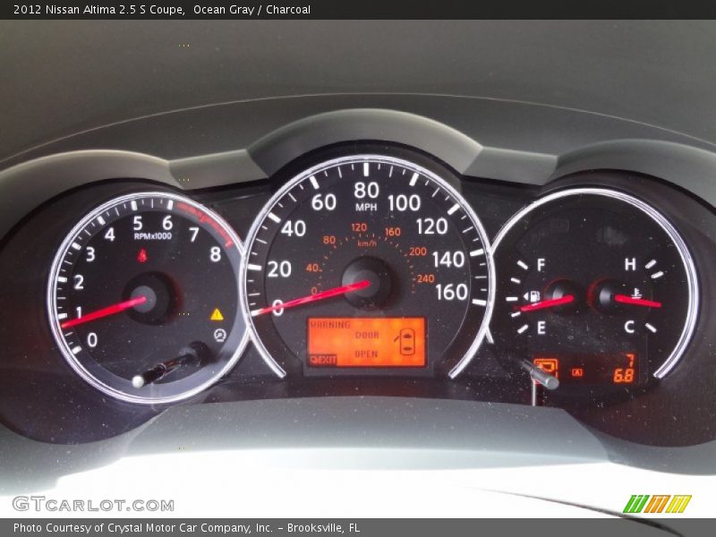 Ocean Gray / Charcoal 2012 Nissan Altima 2.5 S Coupe