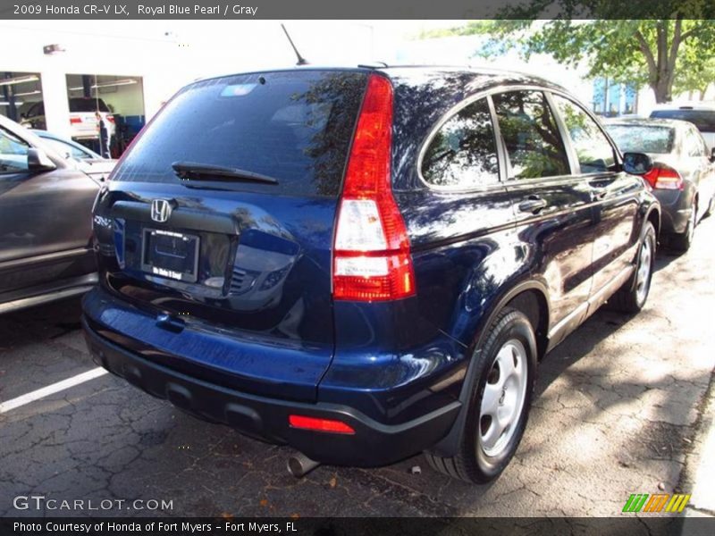 Royal Blue Pearl / Gray 2009 Honda CR-V LX