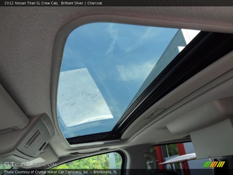 Brilliant Silver / Charcoal 2012 Nissan Titan SL Crew Cab