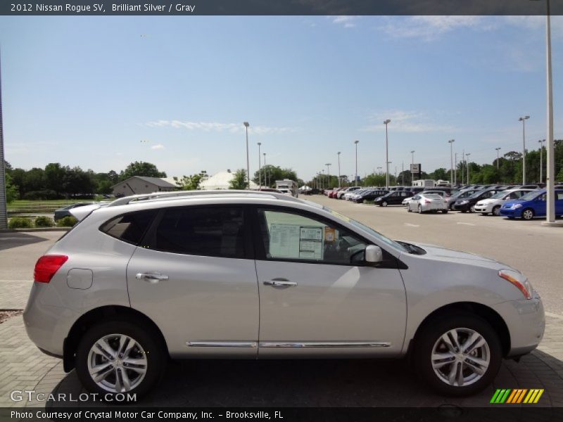 Brilliant Silver / Gray 2012 Nissan Rogue SV