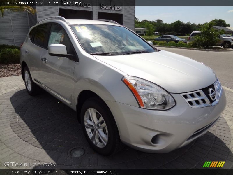 Brilliant Silver / Gray 2012 Nissan Rogue SV