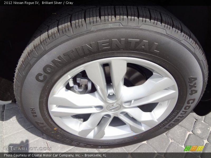 Brilliant Silver / Gray 2012 Nissan Rogue SV