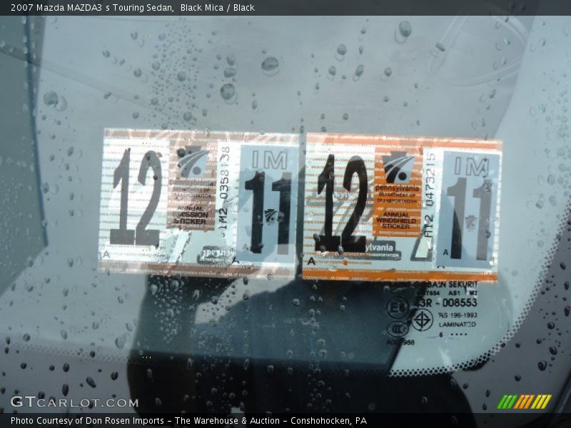Black Mica / Black 2007 Mazda MAZDA3 s Touring Sedan