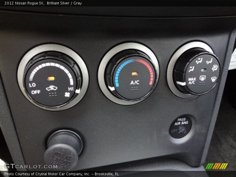 Brilliant Silver / Gray 2012 Nissan Rogue SV