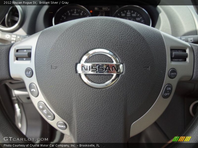 Brilliant Silver / Gray 2012 Nissan Rogue SV