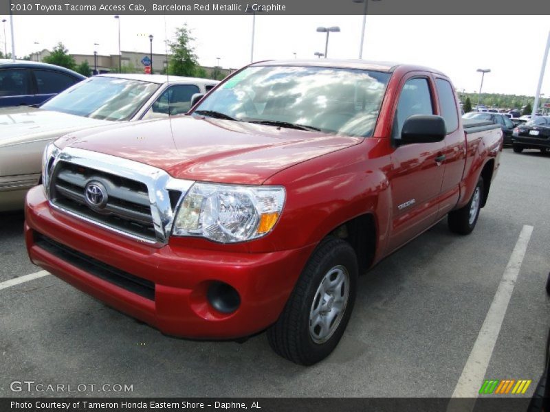 Barcelona Red Metallic / Graphite 2010 Toyota Tacoma Access Cab