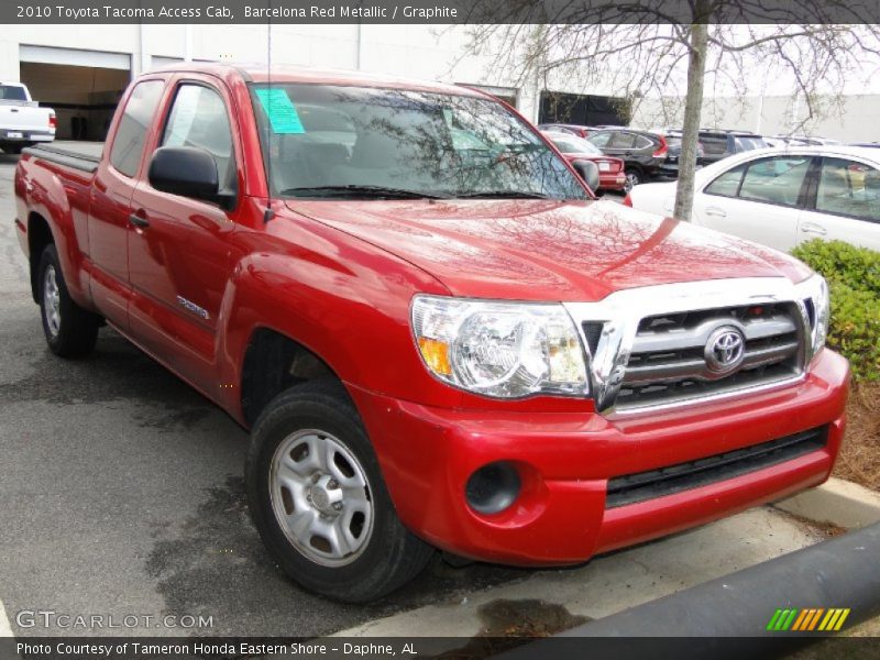 Barcelona Red Metallic / Graphite 2010 Toyota Tacoma Access Cab