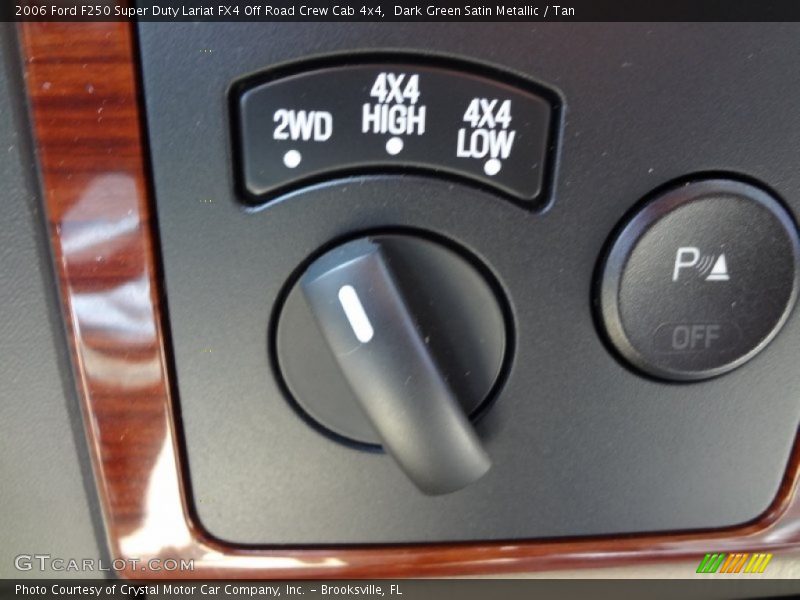 Dark Green Satin Metallic / Tan 2006 Ford F250 Super Duty Lariat FX4 Off Road Crew Cab 4x4