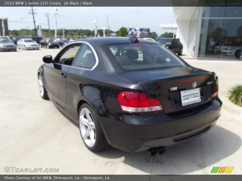 Jet Black / Black 2010 BMW 1 Series 135i Coupe