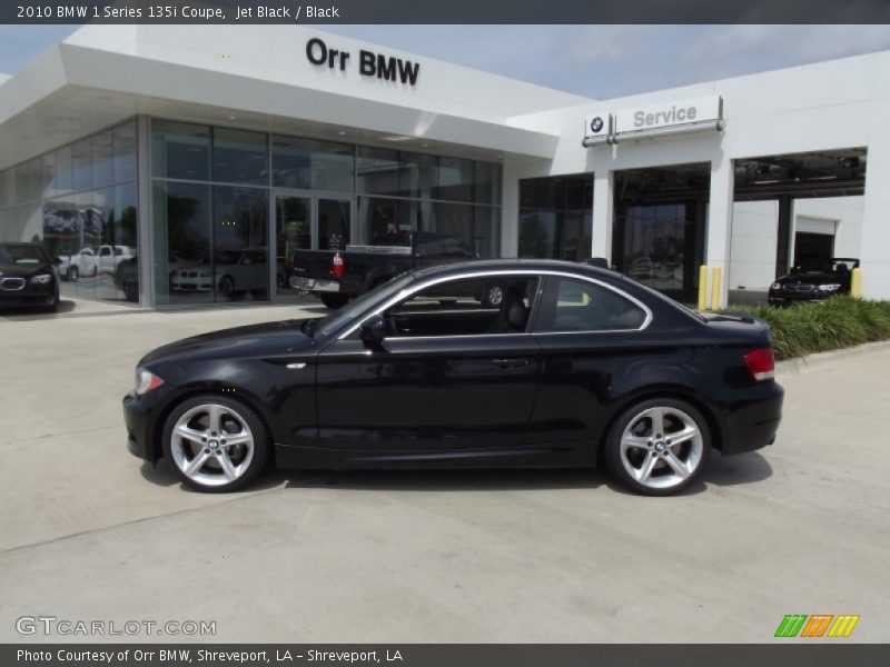 Jet Black / Black 2010 BMW 1 Series 135i Coupe