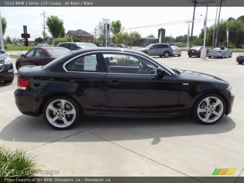 Jet Black / Black 2010 BMW 1 Series 135i Coupe