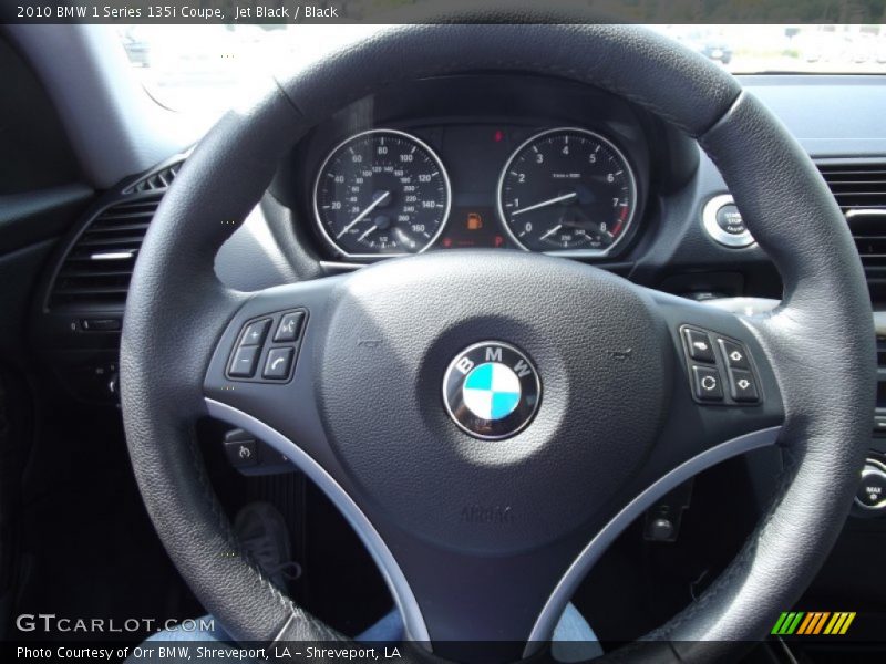Jet Black / Black 2010 BMW 1 Series 135i Coupe