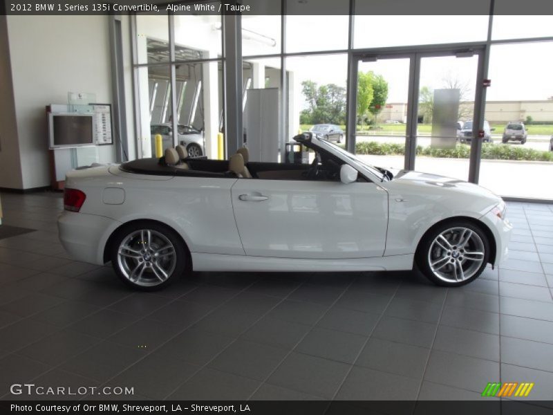 Alpine White / Taupe 2012 BMW 1 Series 135i Convertible