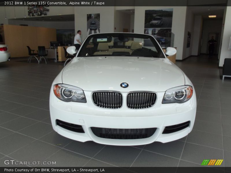 Alpine White / Taupe 2012 BMW 1 Series 135i Convertible