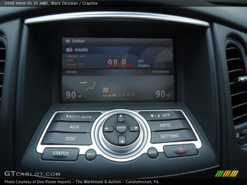 Black Obsidian / Graphite 2008 Infiniti EX 35 AWD