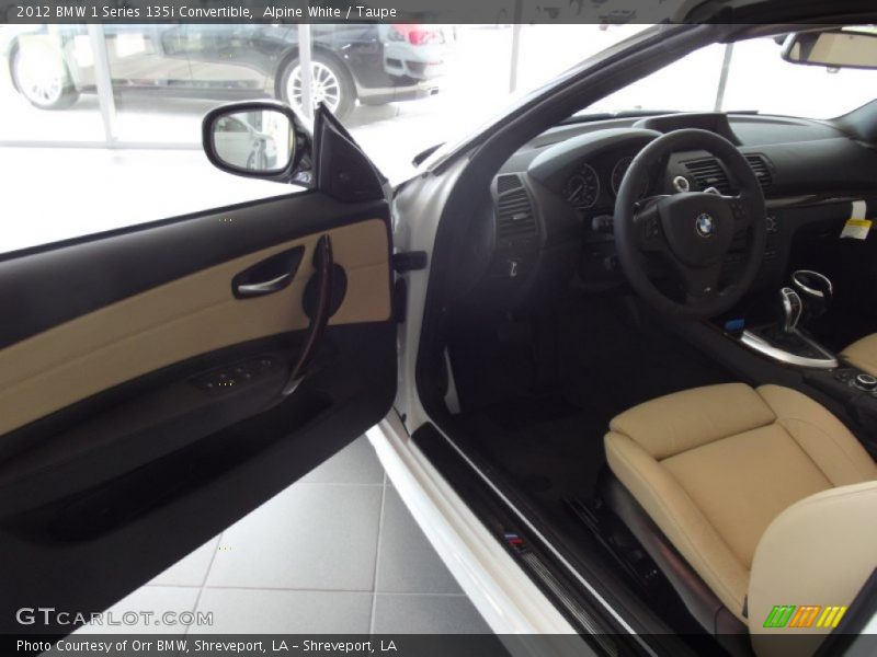 Alpine White / Taupe 2012 BMW 1 Series 135i Convertible