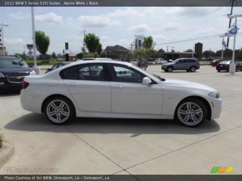 Alpine White / Black 2012 BMW 5 Series 535i Sedan
