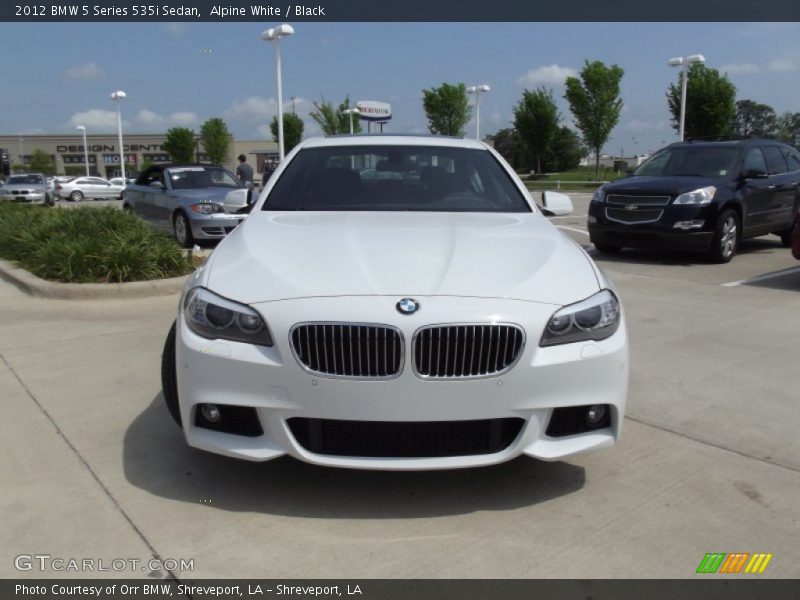 Alpine White / Black 2012 BMW 5 Series 535i Sedan