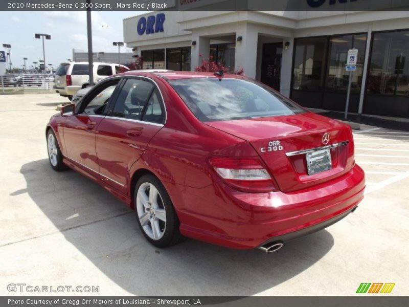 Mars Red / Black 2010 Mercedes-Benz C 300 Sport