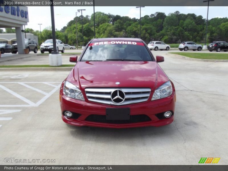 Mars Red / Black 2010 Mercedes-Benz C 300 Sport
