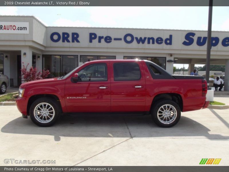 Victory Red / Ebony 2009 Chevrolet Avalanche LT
