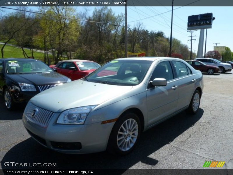 Satellite Silver Metallic / Dark Charcoal 2007 Mercury Milan V6 Premier