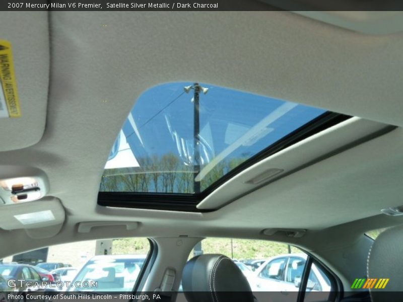 Satellite Silver Metallic / Dark Charcoal 2007 Mercury Milan V6 Premier