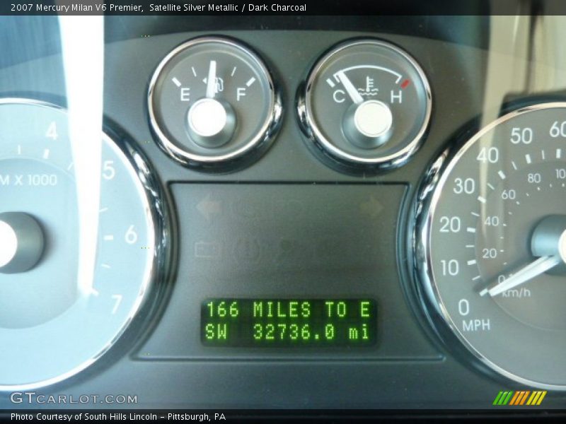 Satellite Silver Metallic / Dark Charcoal 2007 Mercury Milan V6 Premier