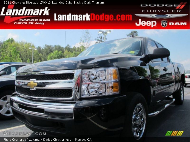 Black / Dark Titanium 2011 Chevrolet Silverado 1500 LS Extended Cab