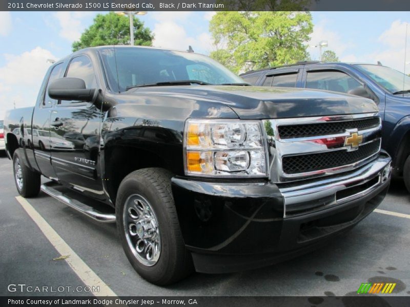 Black / Dark Titanium 2011 Chevrolet Silverado 1500 LS Extended Cab