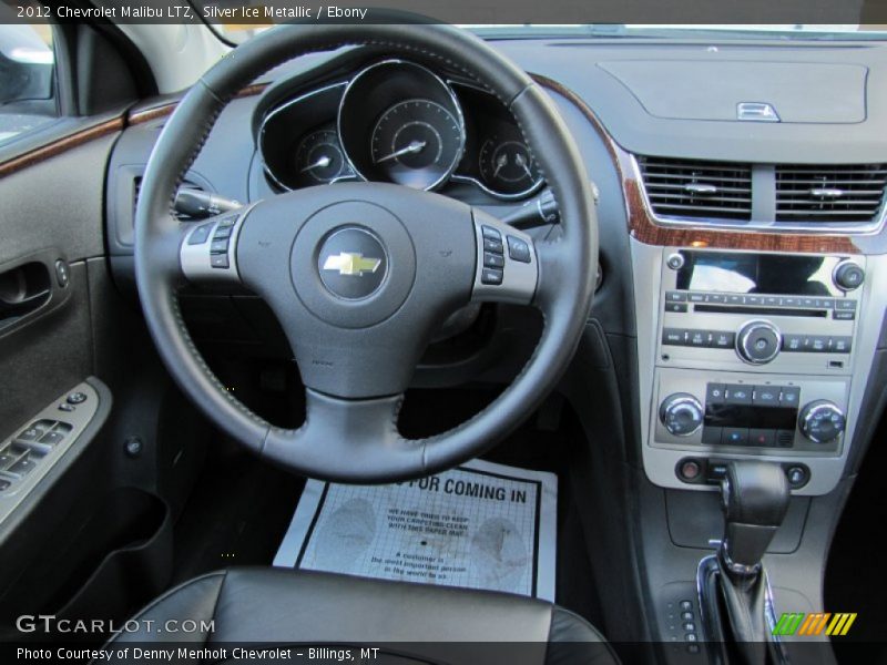 Silver Ice Metallic / Ebony 2012 Chevrolet Malibu LTZ