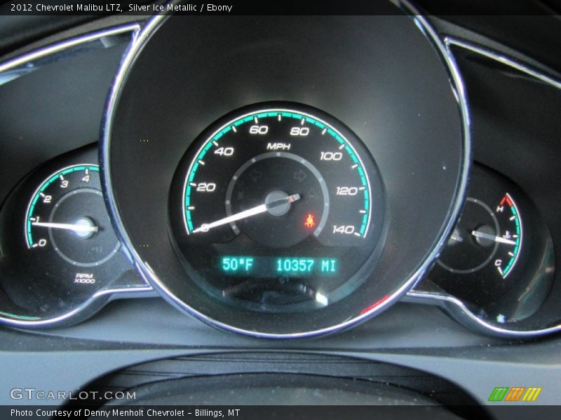 Silver Ice Metallic / Ebony 2012 Chevrolet Malibu LTZ