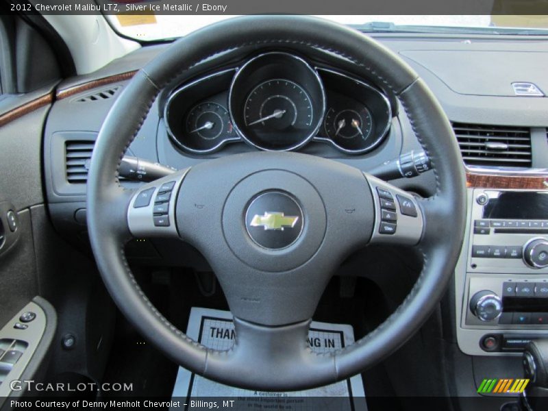 Silver Ice Metallic / Ebony 2012 Chevrolet Malibu LTZ