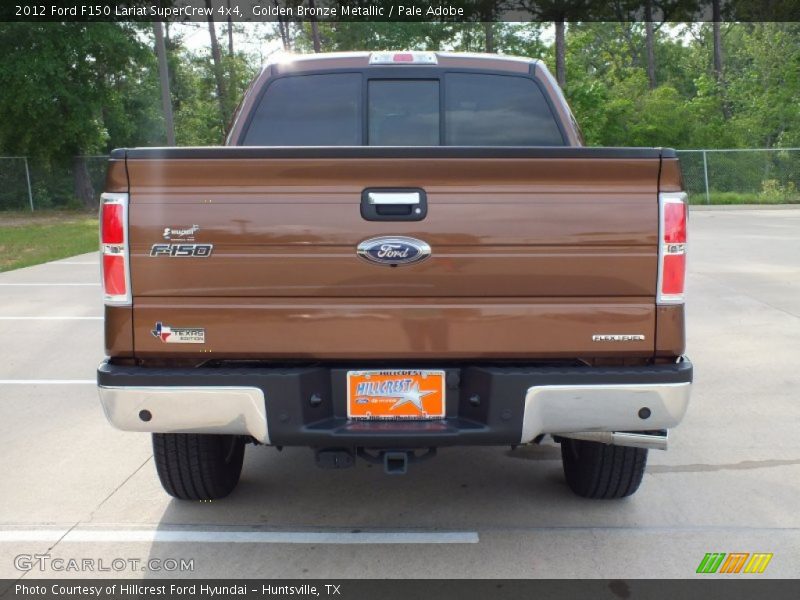 Golden Bronze Metallic / Pale Adobe 2012 Ford F150 Lariat SuperCrew 4x4